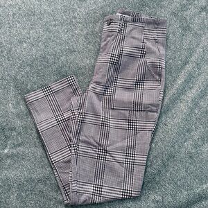 Black and White Plaid Pants
